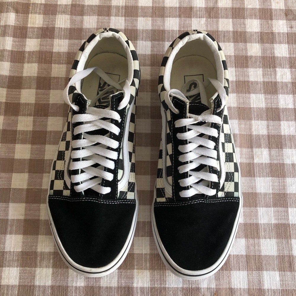 Vans “Old Skool” Checkerboard unisex sneakers
